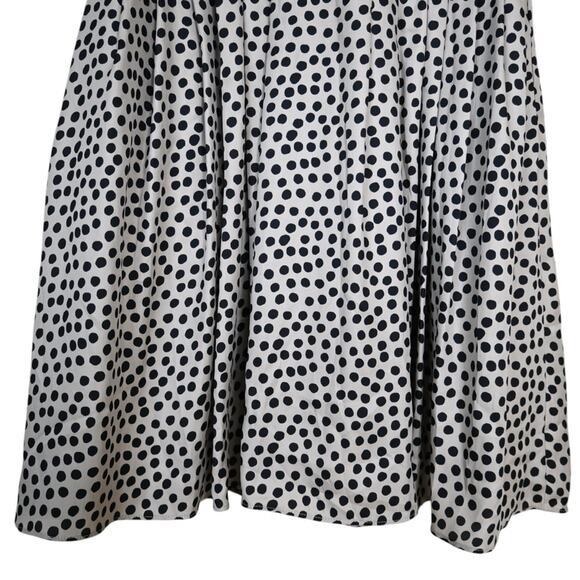 BCBGeneration Womens 12 Fit and Flare Pleated Polka Dot Dress - Picture 9 of 13
